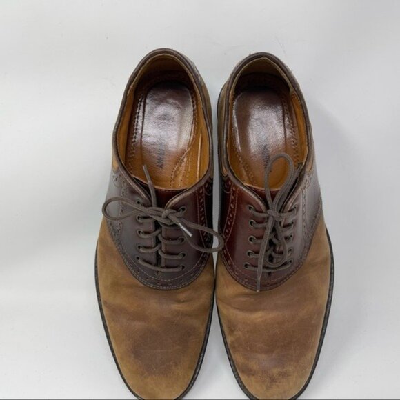 Johnston Murphy Tabor Saddle Shoes Brown Leather Oxfords 20-1032 size 9.5 main image 11